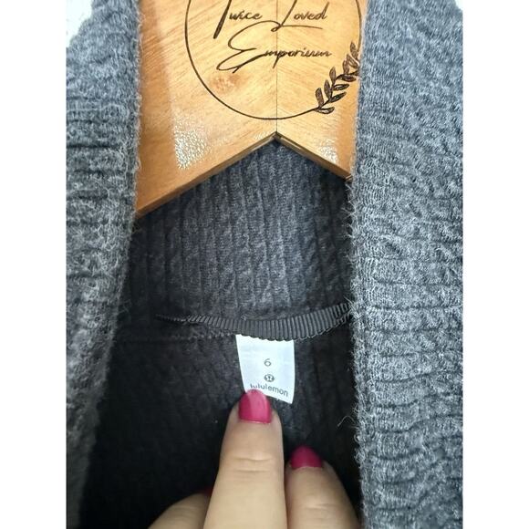 Lululemon Peaceful Moments Full Zip Sweater Jacket Size 6 Oversized - Picture 2 of 5